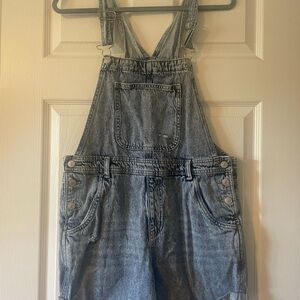 Light Denim Short Overalls - Jillian Harris and Joe Fresh Collab